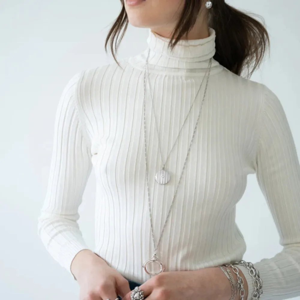 Monica Rich Kosann Beaded Center-Diamond Locket Necklace