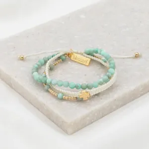 My Saint My Hero Amazonite Be Still Prayer Bracelet