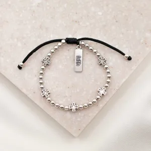 My Saint My Hero Faith Over Everything Beaded Bracelet