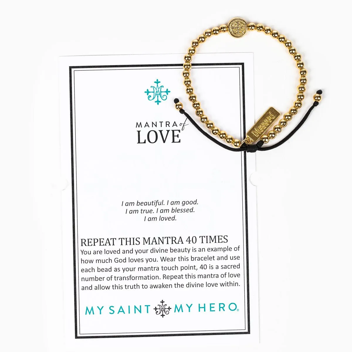 My Saint My Hero Mantra of Love Bracelet