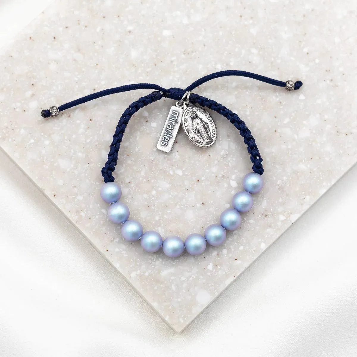 My Saint My Hero "She is Radiant" Pearl Crystal Bracelet