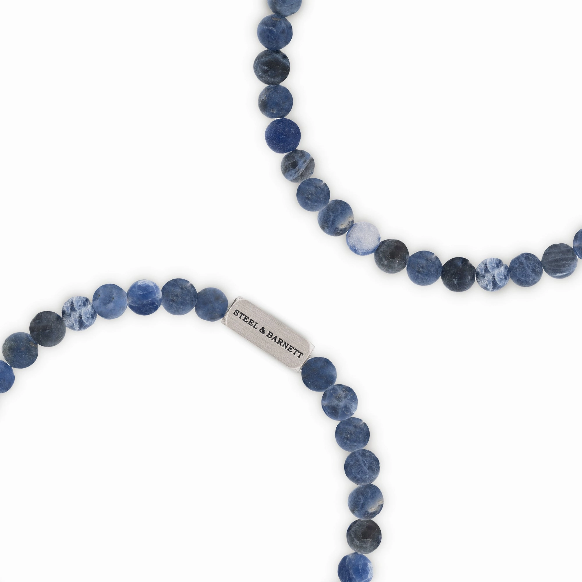 Natural Ned 6mm Round Gemstone Bracelet Matt Sodalite SBNN/006S