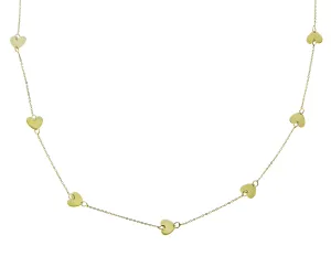 Necklace with hearts