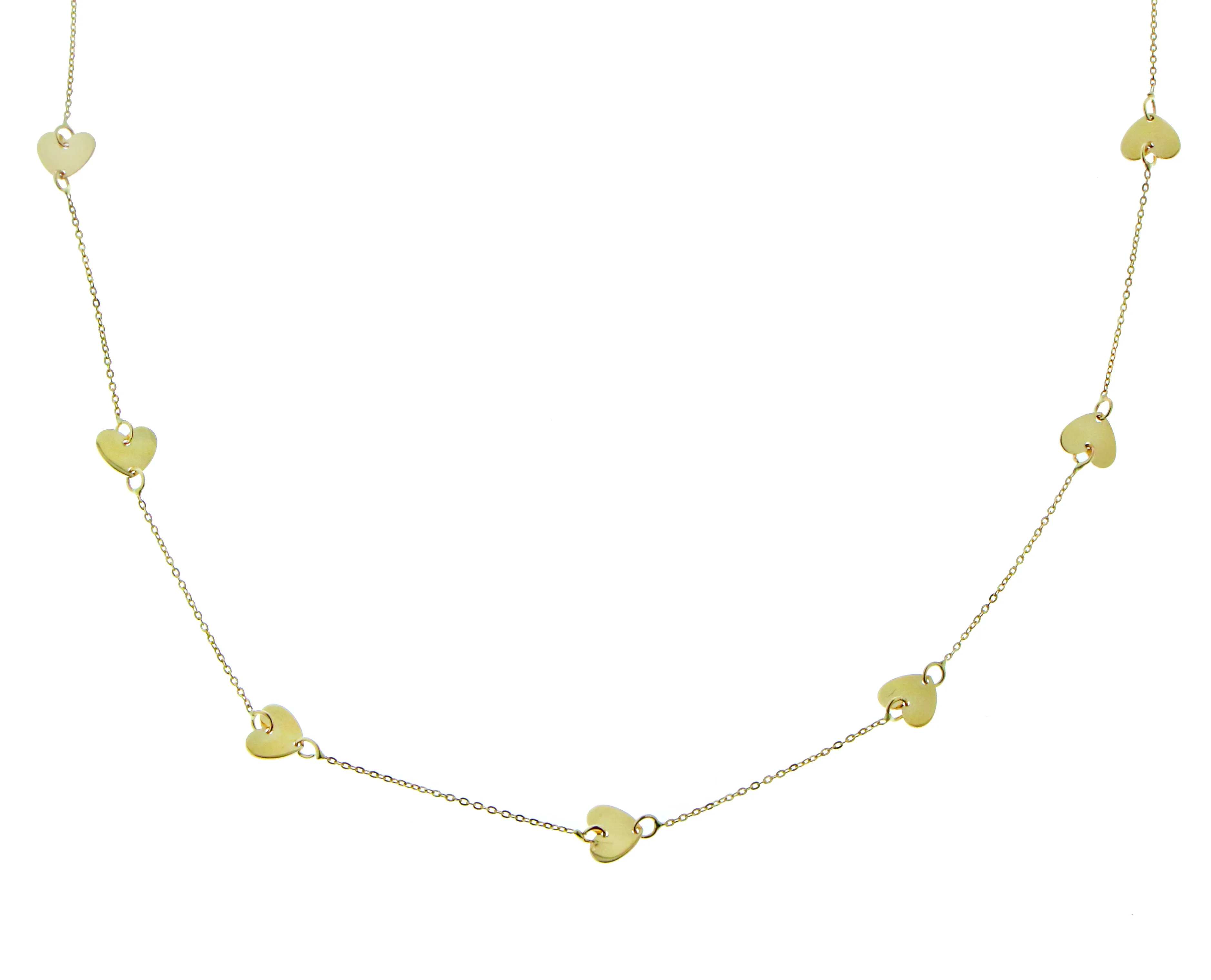 Necklace with hearts
