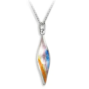 Nicole Barr Enamel Sunset Aurora Necklace