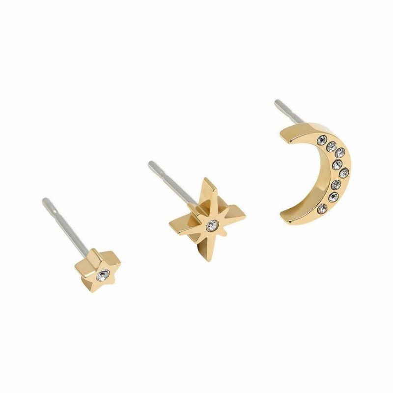 Olivia Burton Gold Celestial Stud Earrings Set 24100062