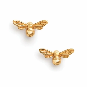 Olivia Burton Lucky Bee Gold Stud Earrings OBJAME23N