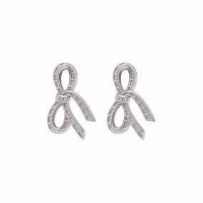 Olivia Burton Sterling Silver Bow Stud Earrings OBJVBE34