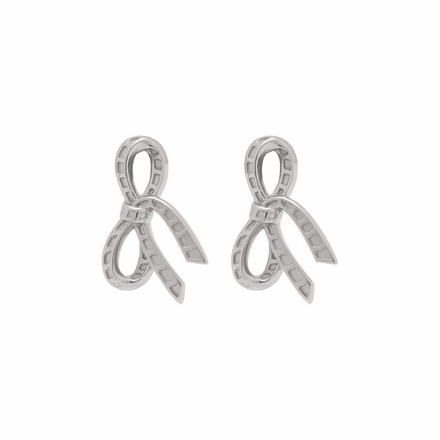 Olivia Burton Sterling Silver Bow Stud Earrings OBJVBE34