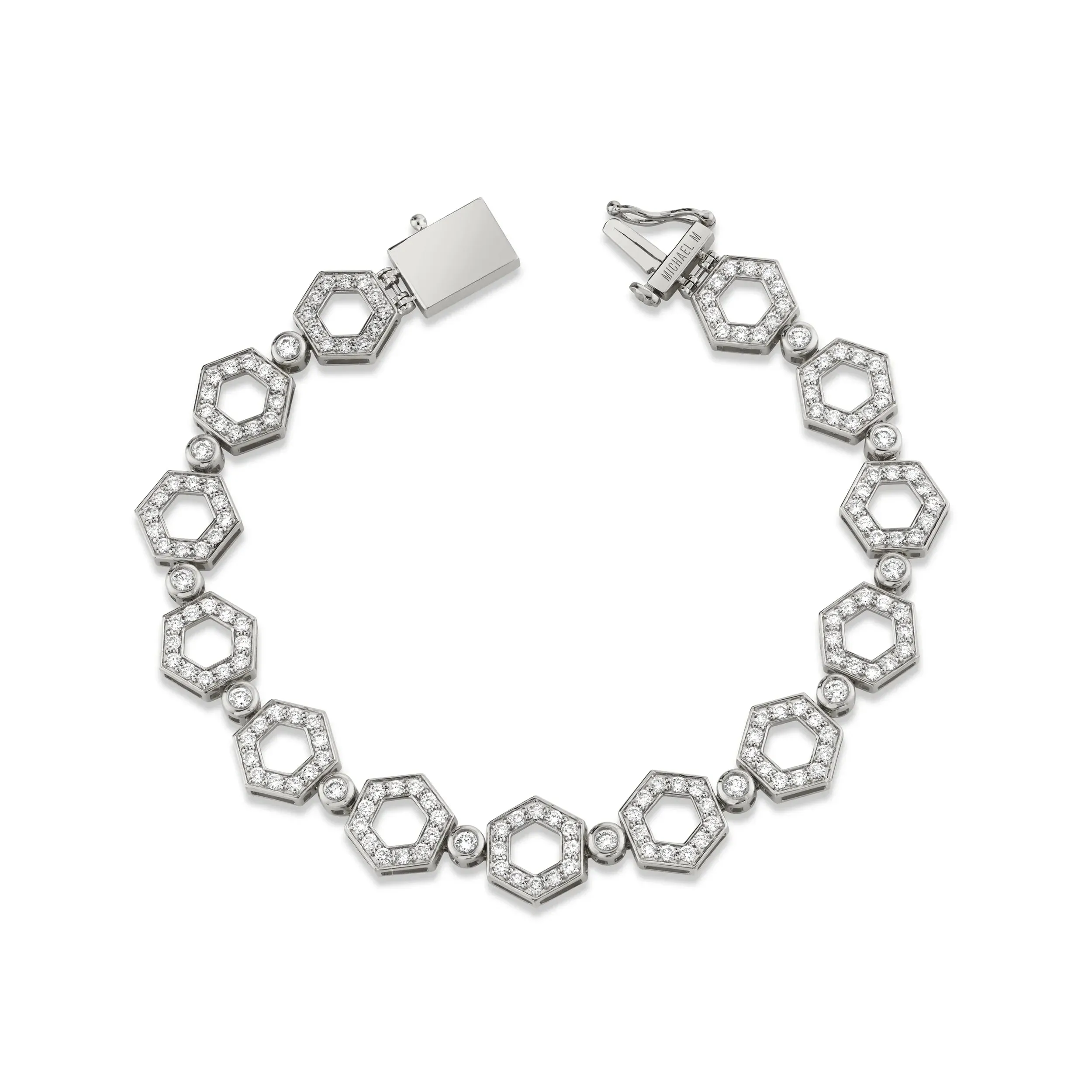 Pav Hex Infinity Bracelet BR503