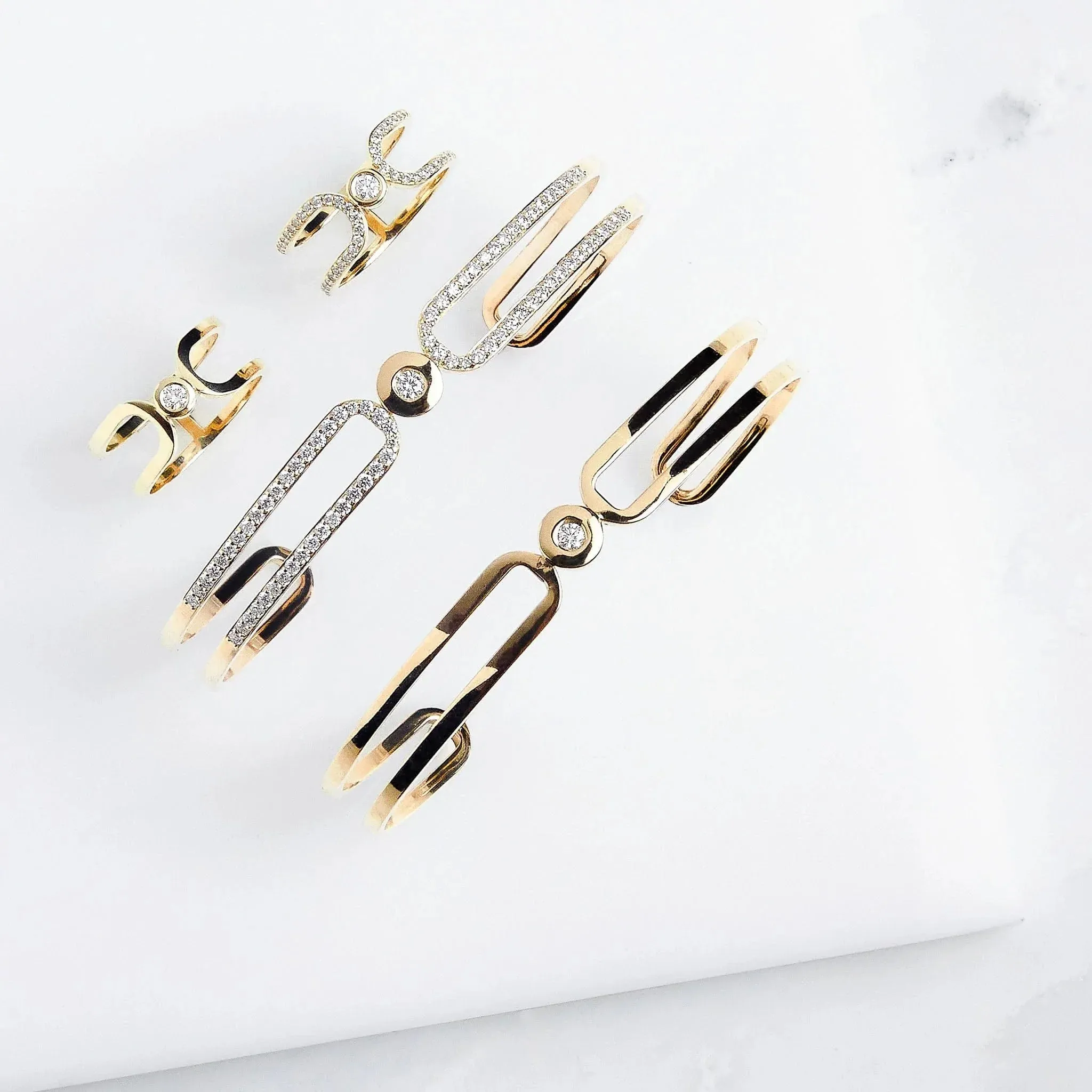 Pave Alignment Cuff BR359PV