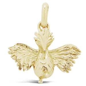Pendentif cagou en or jaune.