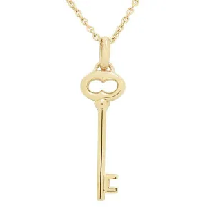Pendentif cl en or jaune