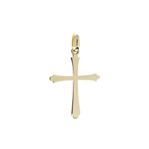 Pendentif croix en or jaune