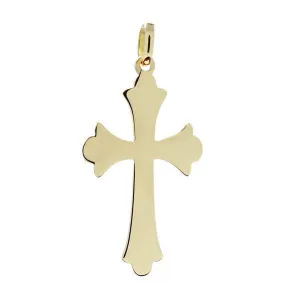 Pendentif croix en or jaune