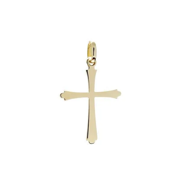 Pendentif croix en or jaune