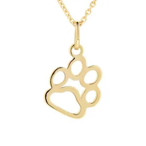 Pendentif empreinte en or jaune 18 carats
