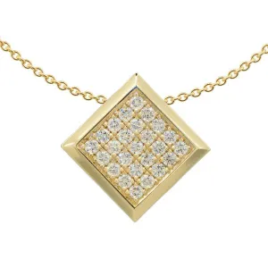 Pendentif en or jaune serti de diamants