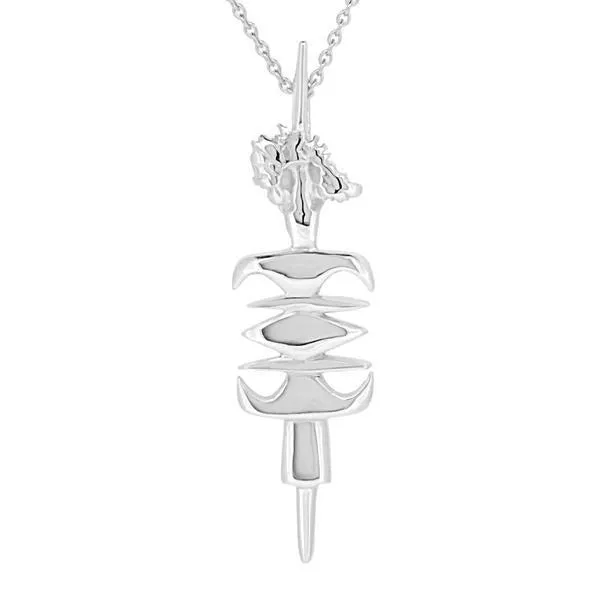Pendentif flche faitiere de Canala en argent 925