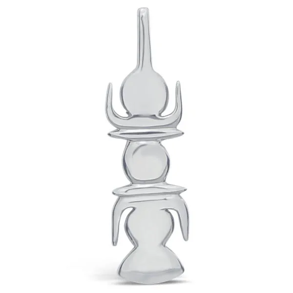 Pendentif flche faitire en argent.
