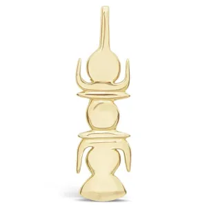 Pendentif Flche faitire en or jaune.