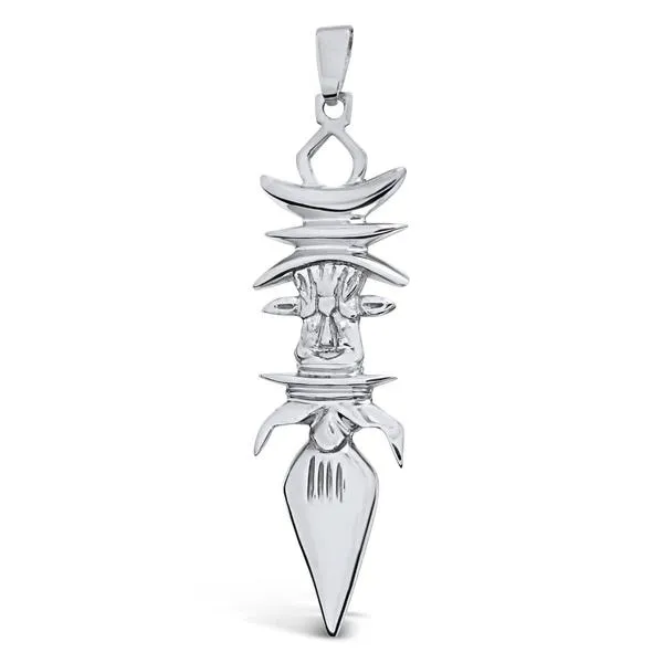 Pendentif flche faitire grand model en argent