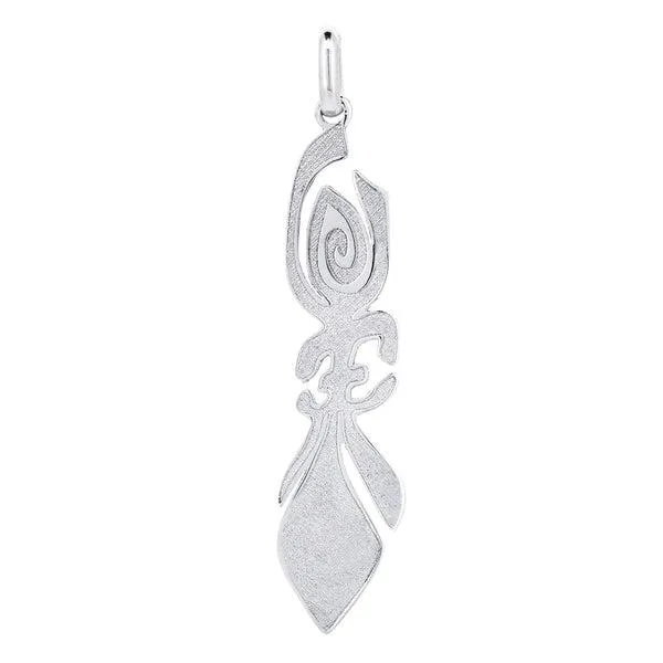 Pendentif flche ISOLA pascale GERY en or blanc.