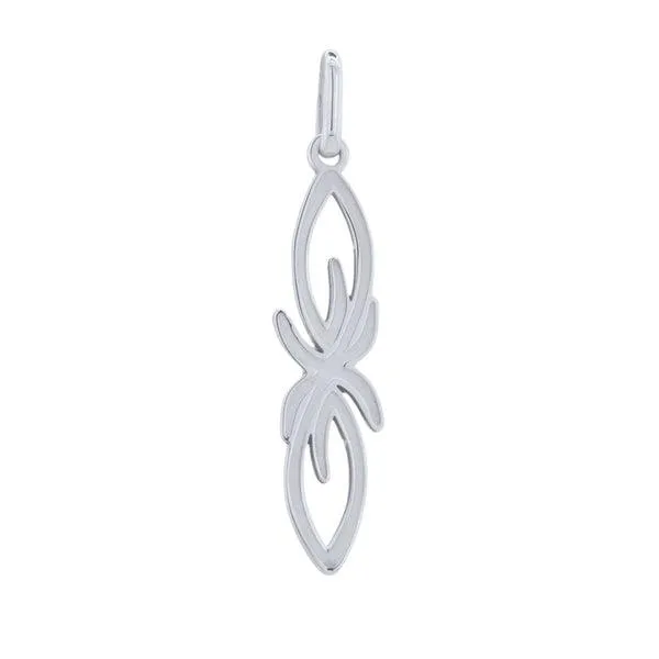 Pendentif flche LISE Pascale GERY en or blanc