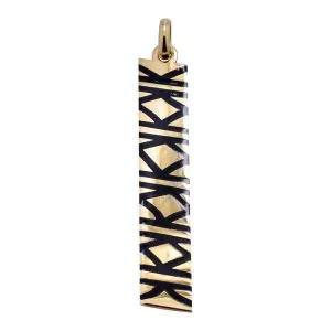 Pendentif K-YBRIDE petit model Pascale GERY en or jaune 18 carats