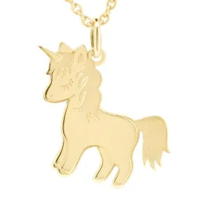 Pendentif Licorne en or jaune.