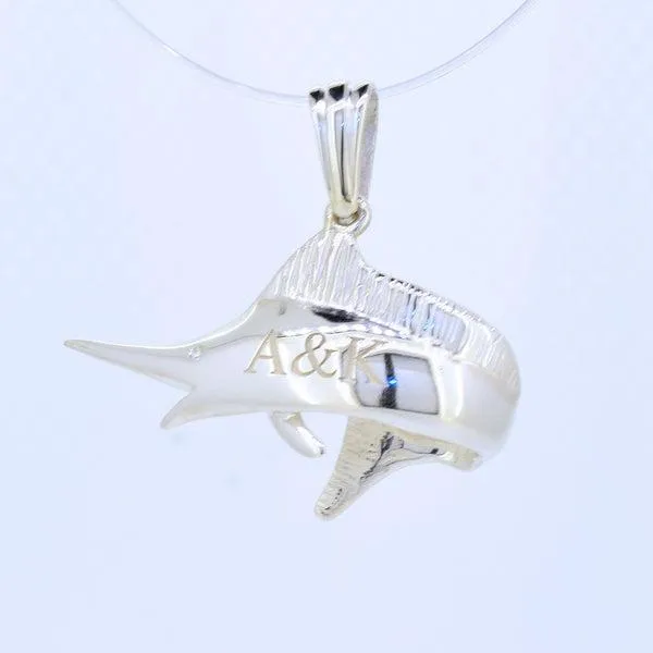 Pendentif Marlin en argent 925