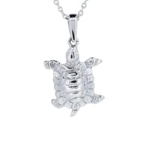 Pendentif tortue en argent.