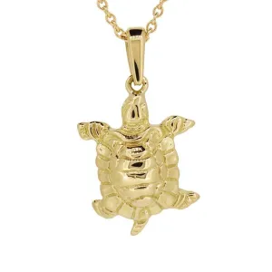 Pendentif tortue en or jaune 18 carats