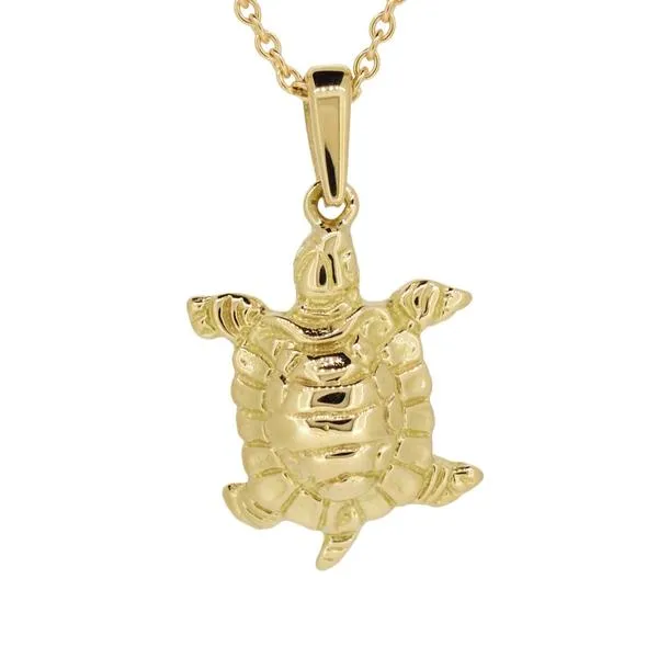 Pendentif tortue en or jaune 18 carats