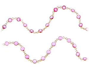 Pink sapphire necklace