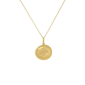 Pisces Double Sided Zodiac Pendant February 20 - March 20