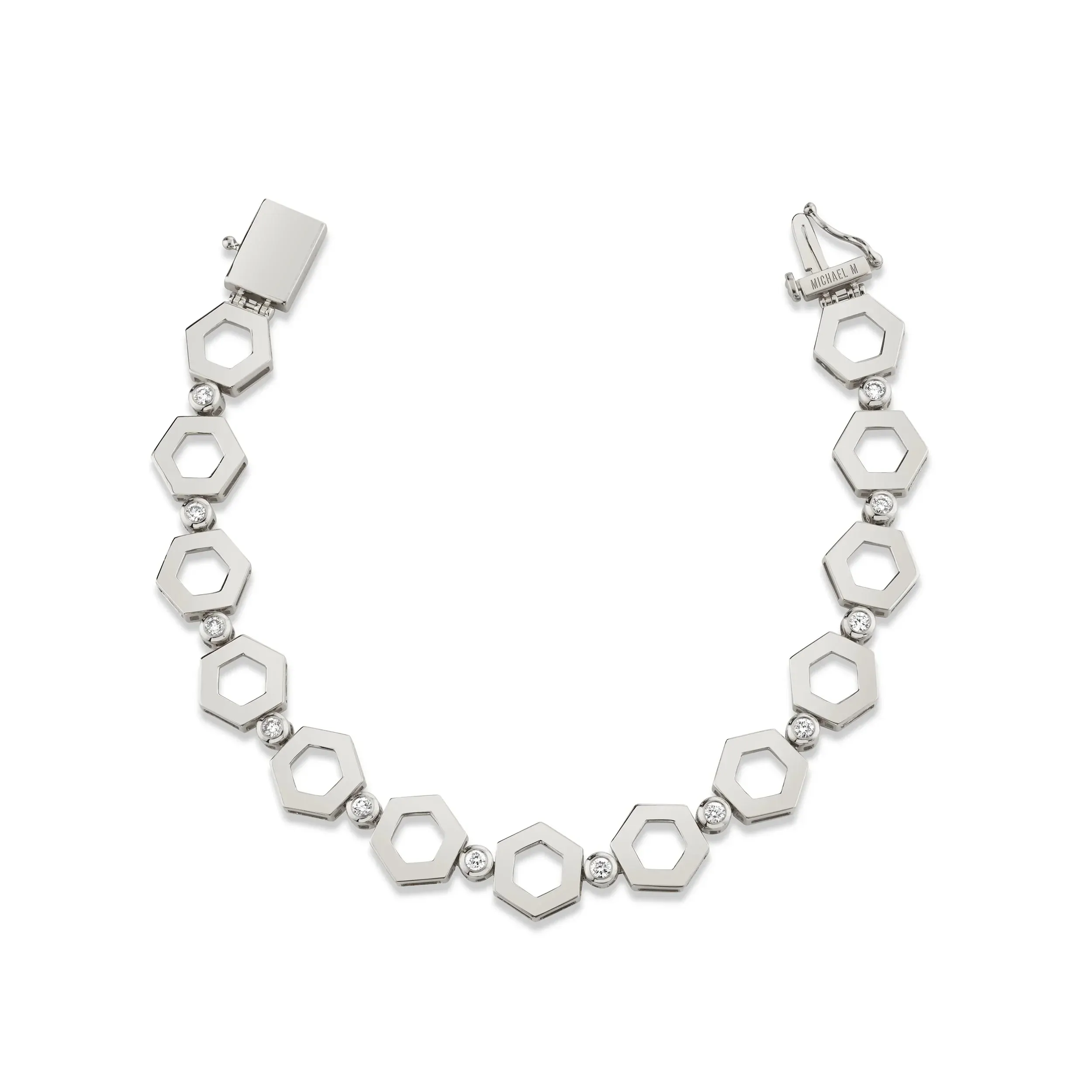Plain Hex Infinity Bracelet BR502