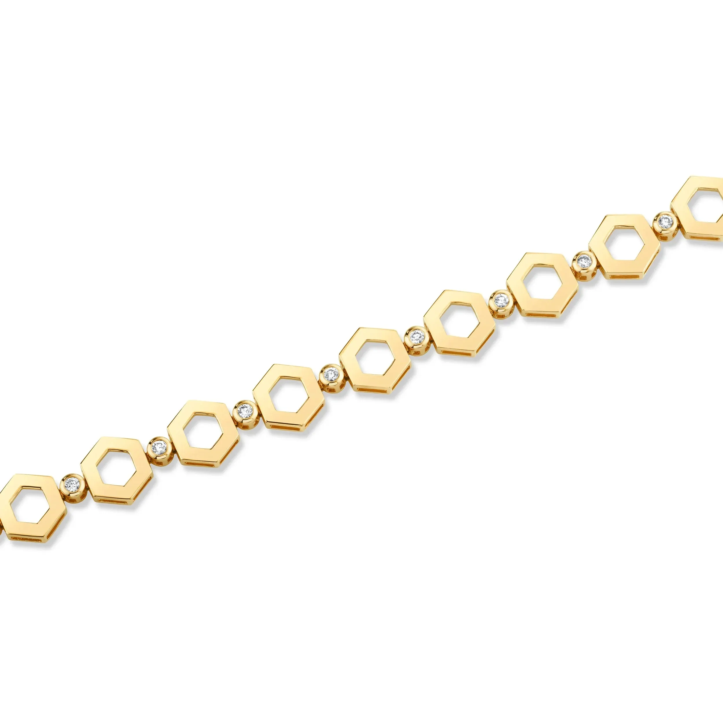 Plain Hex Infinity Bracelet BR502