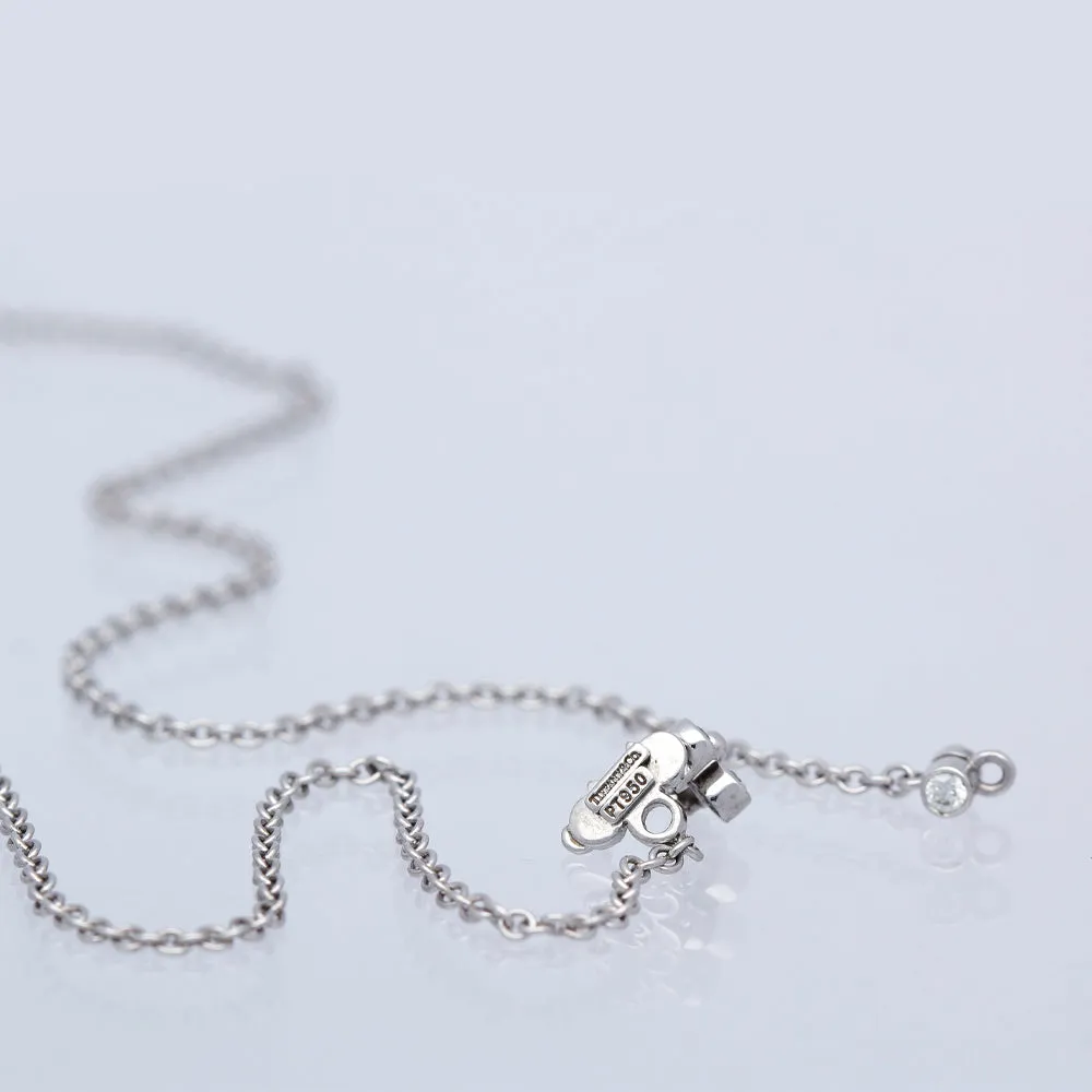 Platinum Tiffany & Co Vintage Lace Sunburst Diamond Necklace