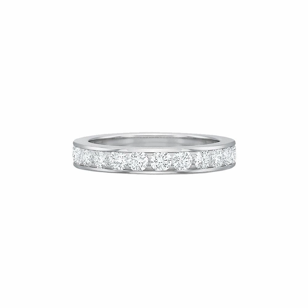 Platinum Diamond Channel Set Eternity Band