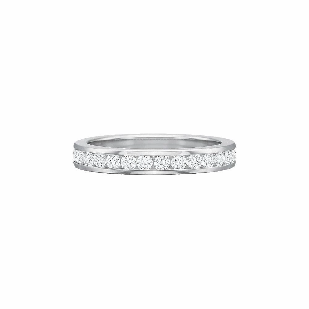 Platinum Diamond Channel Set Eternity Band
