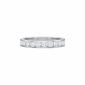 Platinum Diamond Channel Set Eternity Band