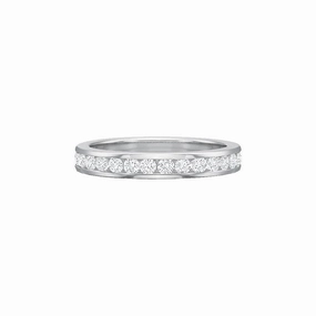 Platinum Diamond Channel Set Eternity Band