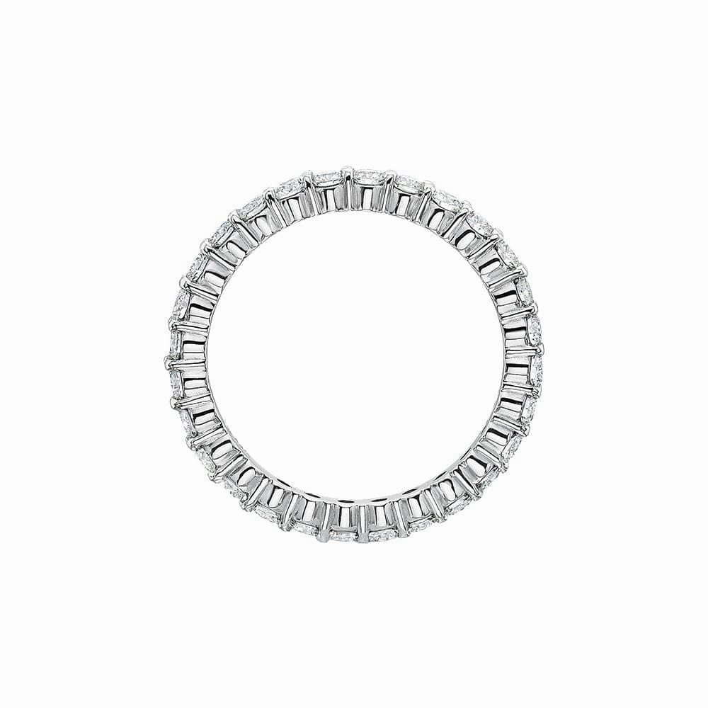 Platinum Precicion Set Diamond Eternity Band