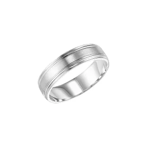 Polished Double Step Edge 6mm Band