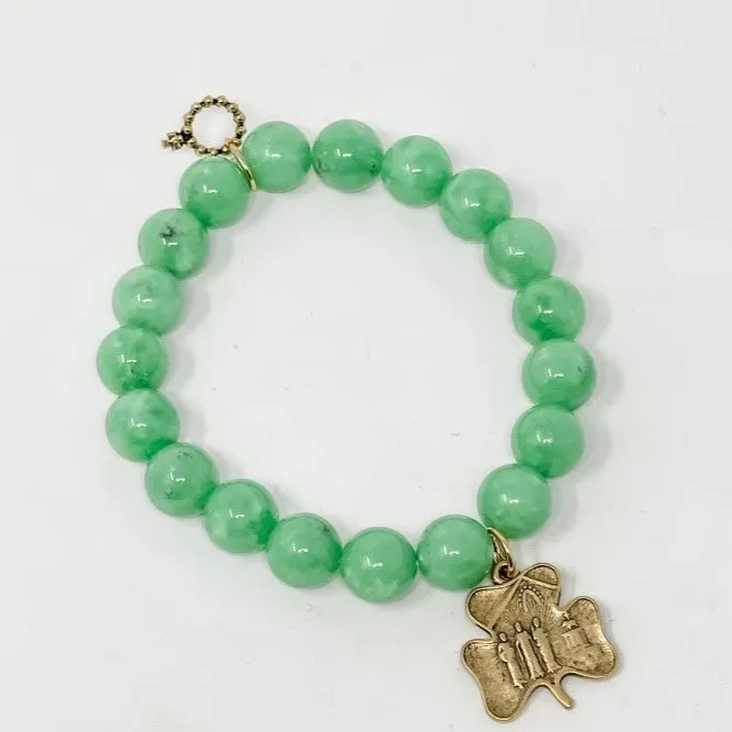 PowerBeads by jen Petite Lady of Knock Gemstone Bracelet