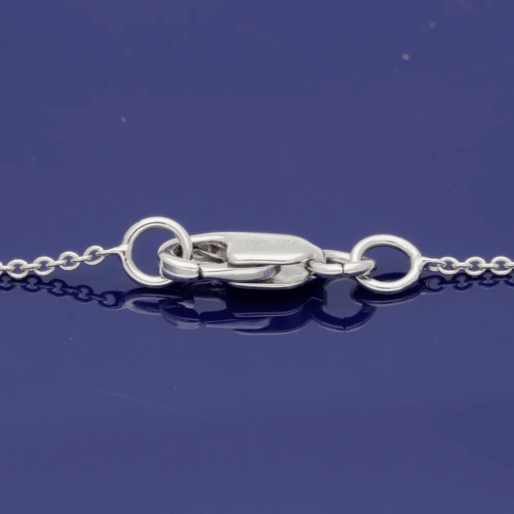 Pre-loved 18ct White Gold Old Cut 1.85ct Diamond Necklace