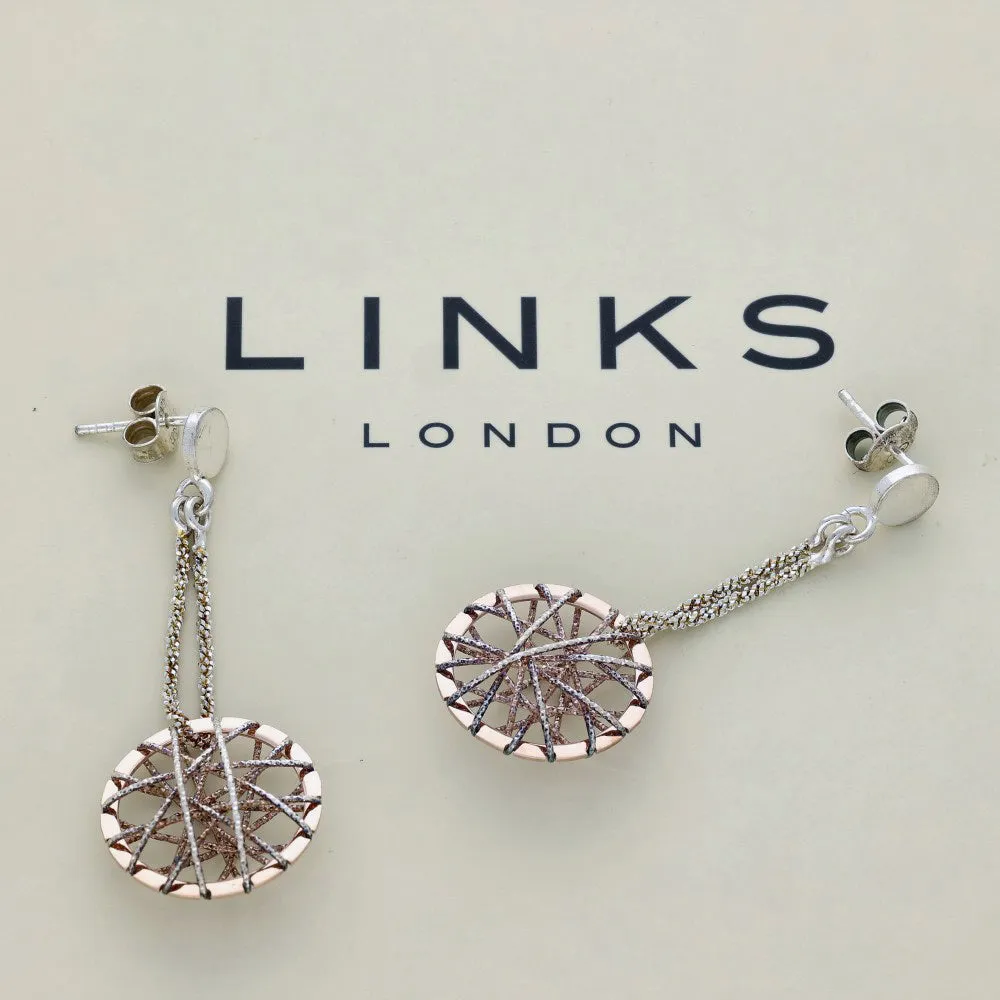 Pre-loved Links of London Silver Dream Catcher Drop Earrings