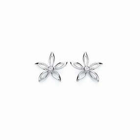 Purity Sterling Silver Flower Stud Earrings PUR1150ES