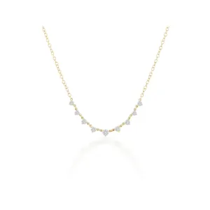 Rachel Reid 14k Graduating Diamond Layering Necklace